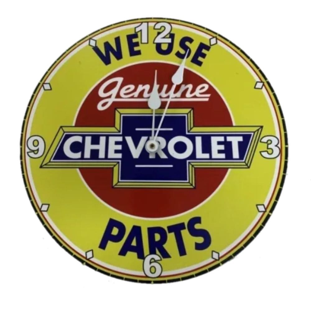Chevrolet Chev Metal Clock