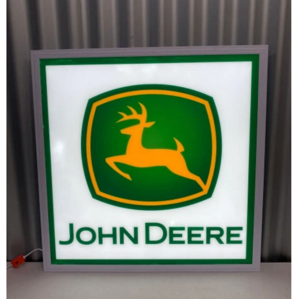 John Deere Illuminated Flat Panel LED Sign