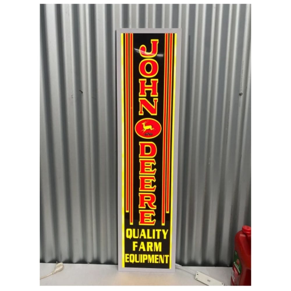 John Deere Retro Illuminated Flat Panel LED Sign