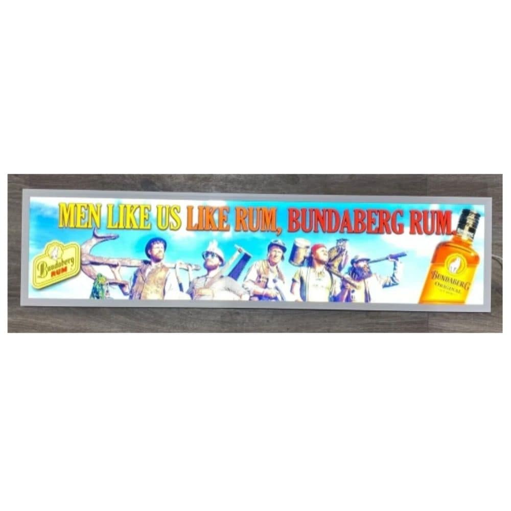 Bundaberg Rum Flat Panel LED Light Up Sign