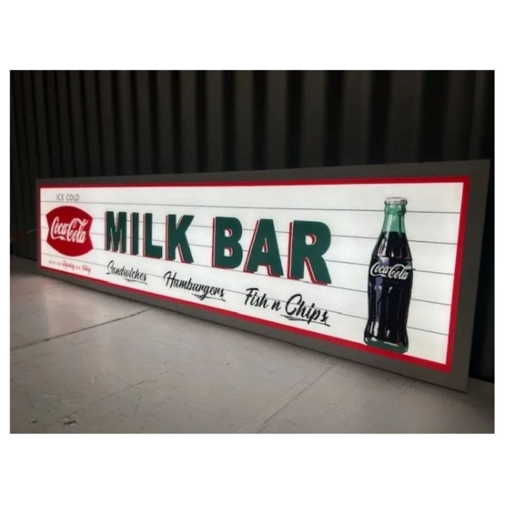 Milk Bar Coca Cola LED Flat Hanging Light