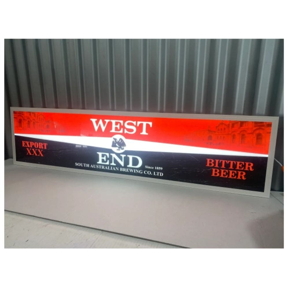 West End Large LED Flat Panel Light Sign