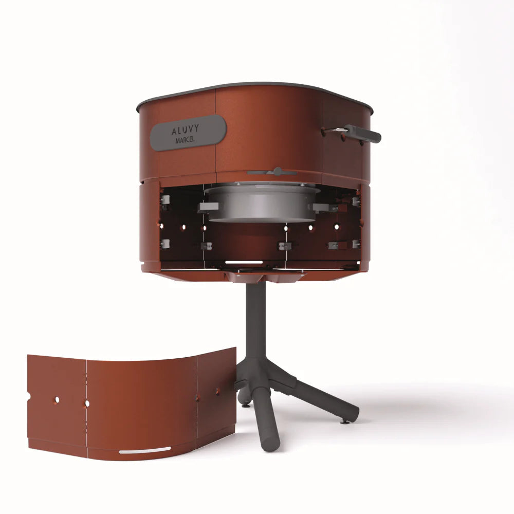 Aluvy Marcel Basalt Charcoal Barbeque - Terracotta