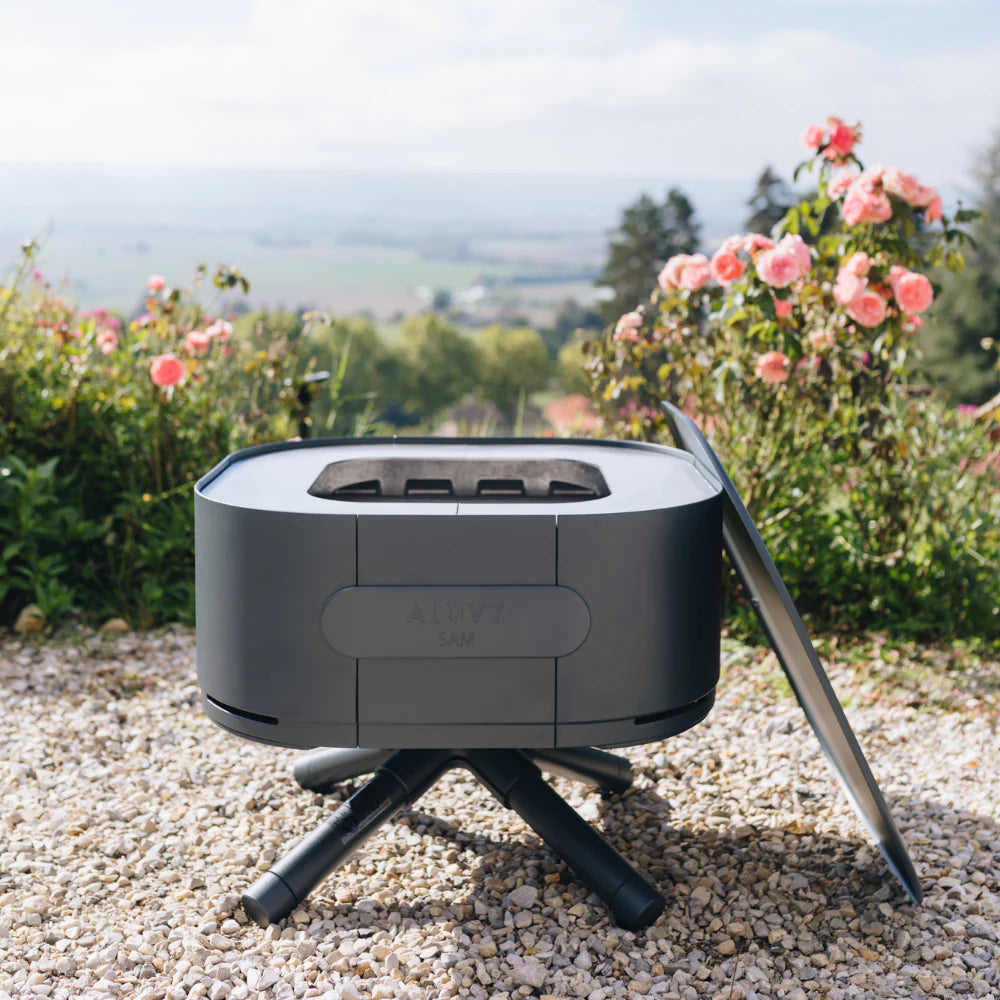 Aluvy Sam Basalt Low Brazier - Anthracite