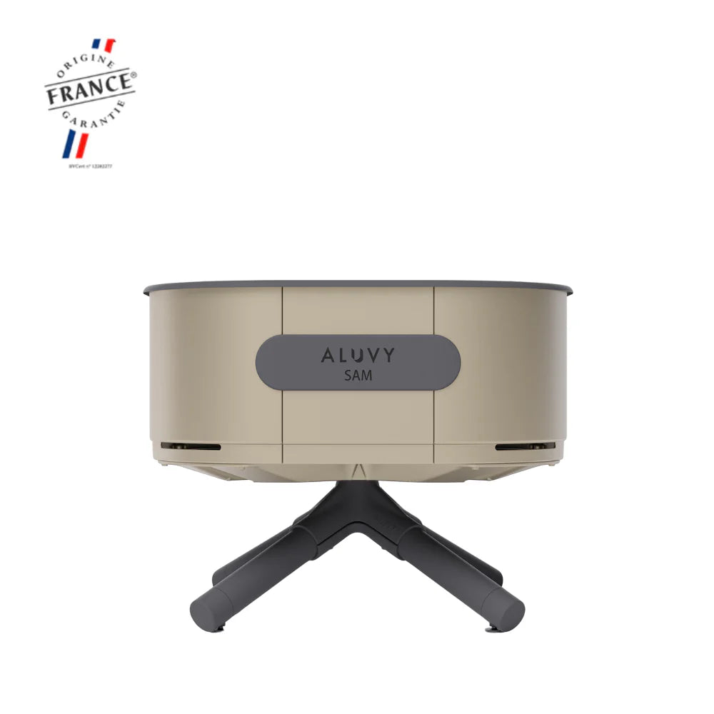 Aluvy Sam Basalt Low Brazier - Champagne