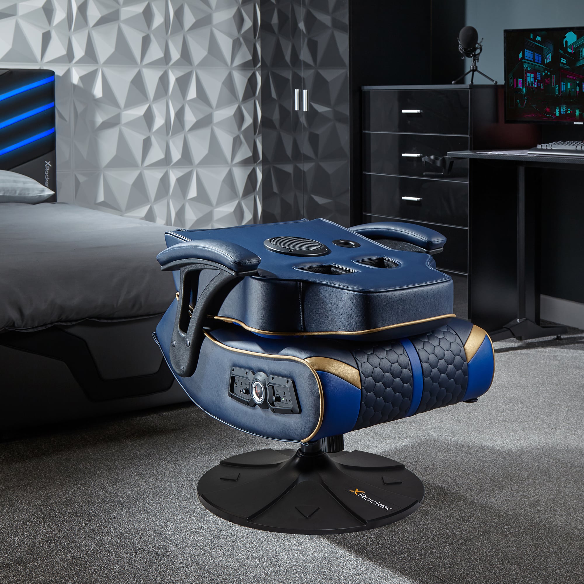 X Rocker Adrenaline 2.1 Bluetooth Audio Gaming Chair with Vibration ...