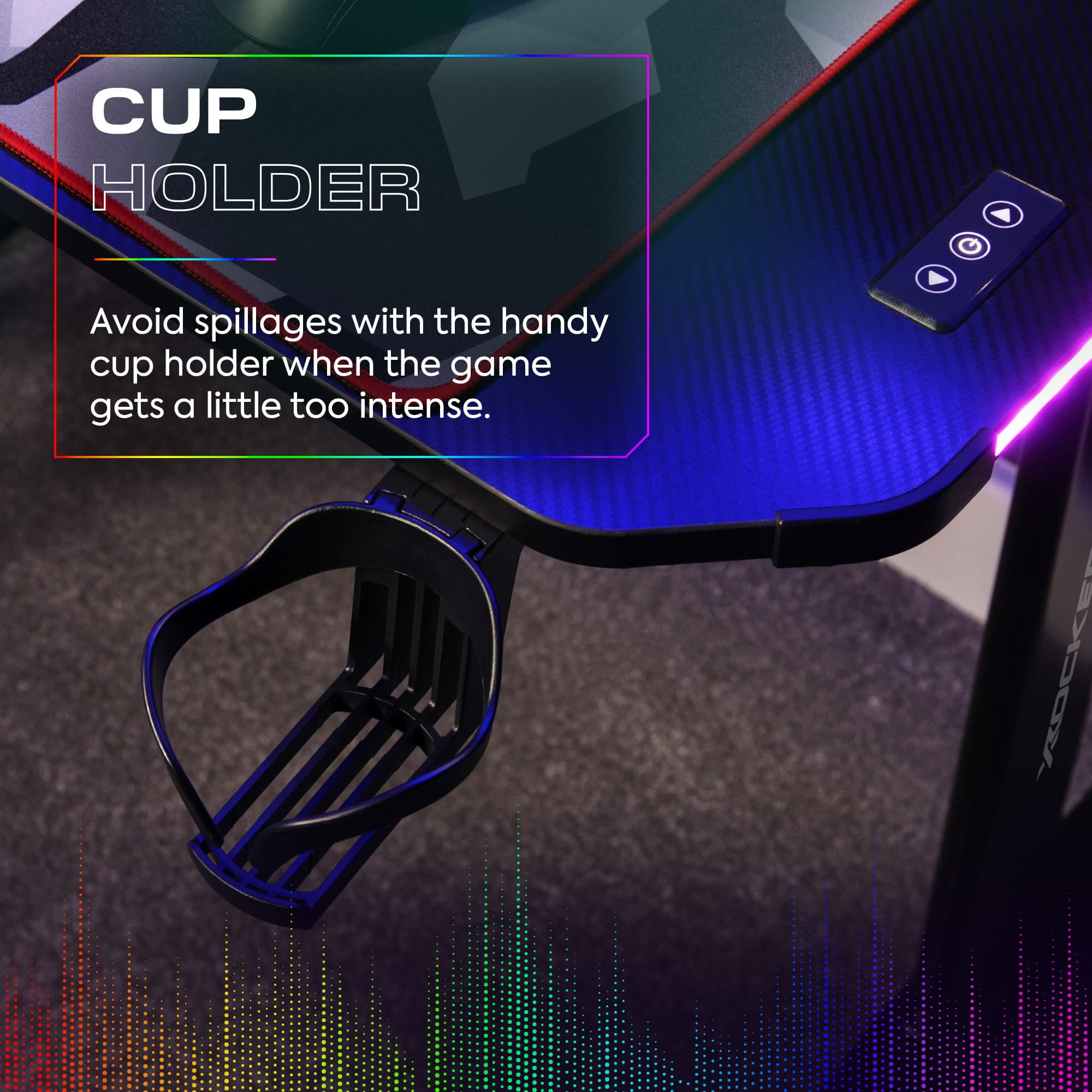 X Rocker Panther RGB Gaming Desk