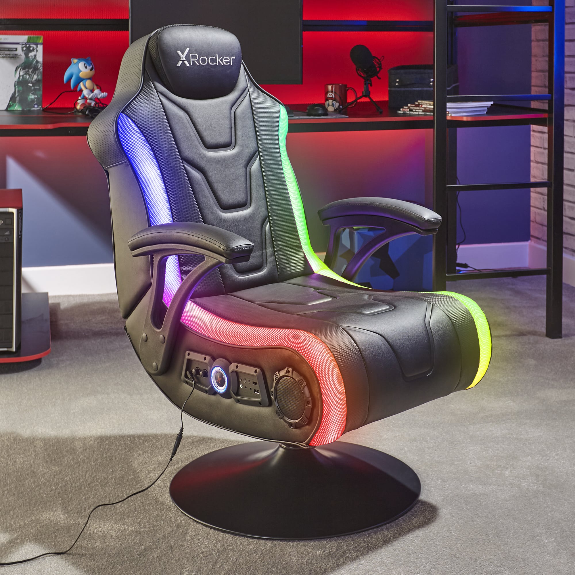 X Rocker Rainstorm RGB 2.1 Neo Motion LED Gaming Chair