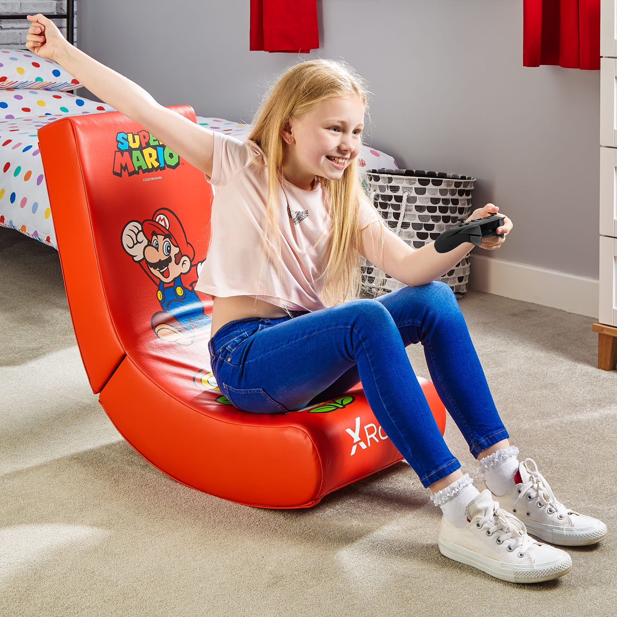 Official Super Mario™ Video Rocker Gaming Chair - Mario – All Star Edition