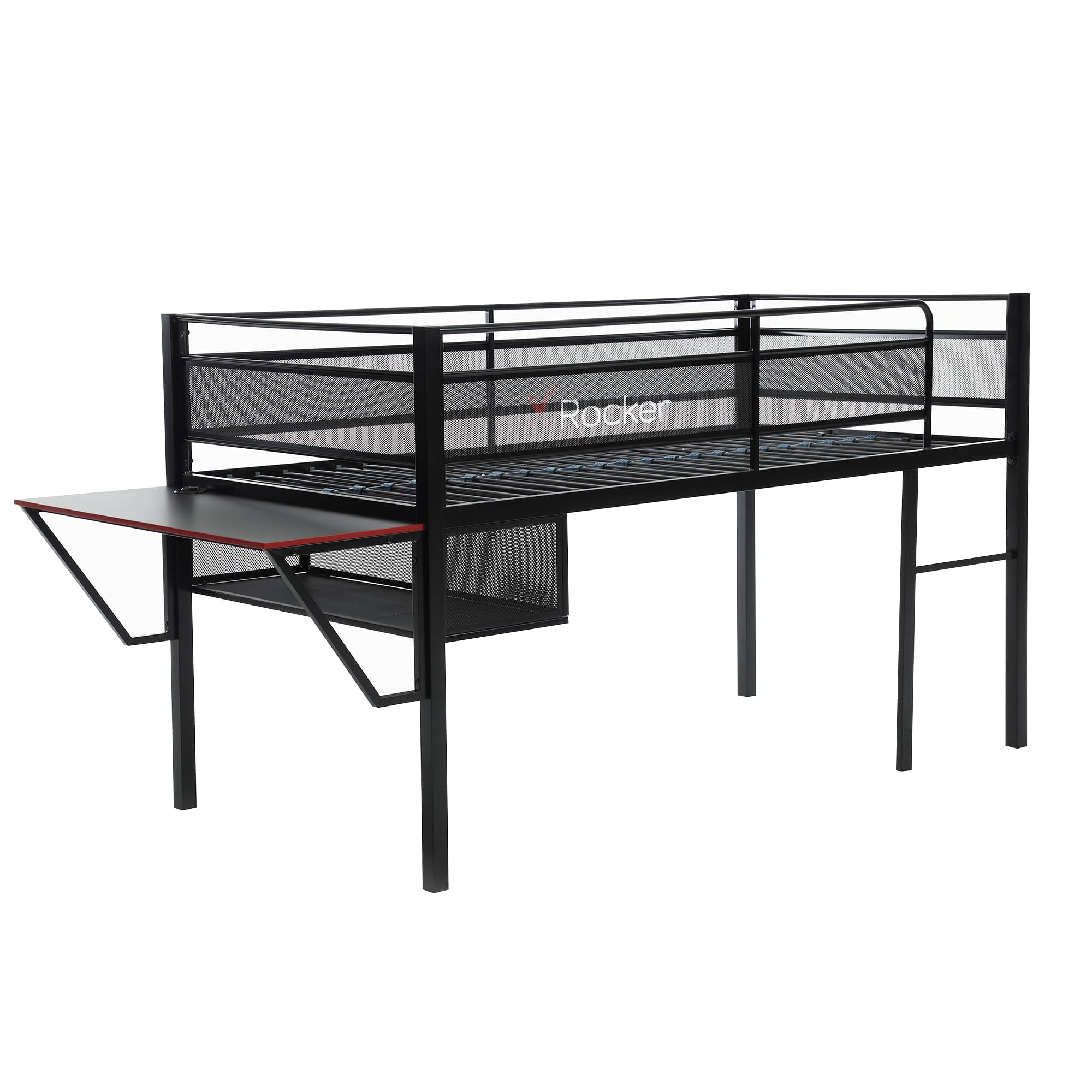 X Rocker Sanctum Gaming Mid-Sleeper Bed with Desk