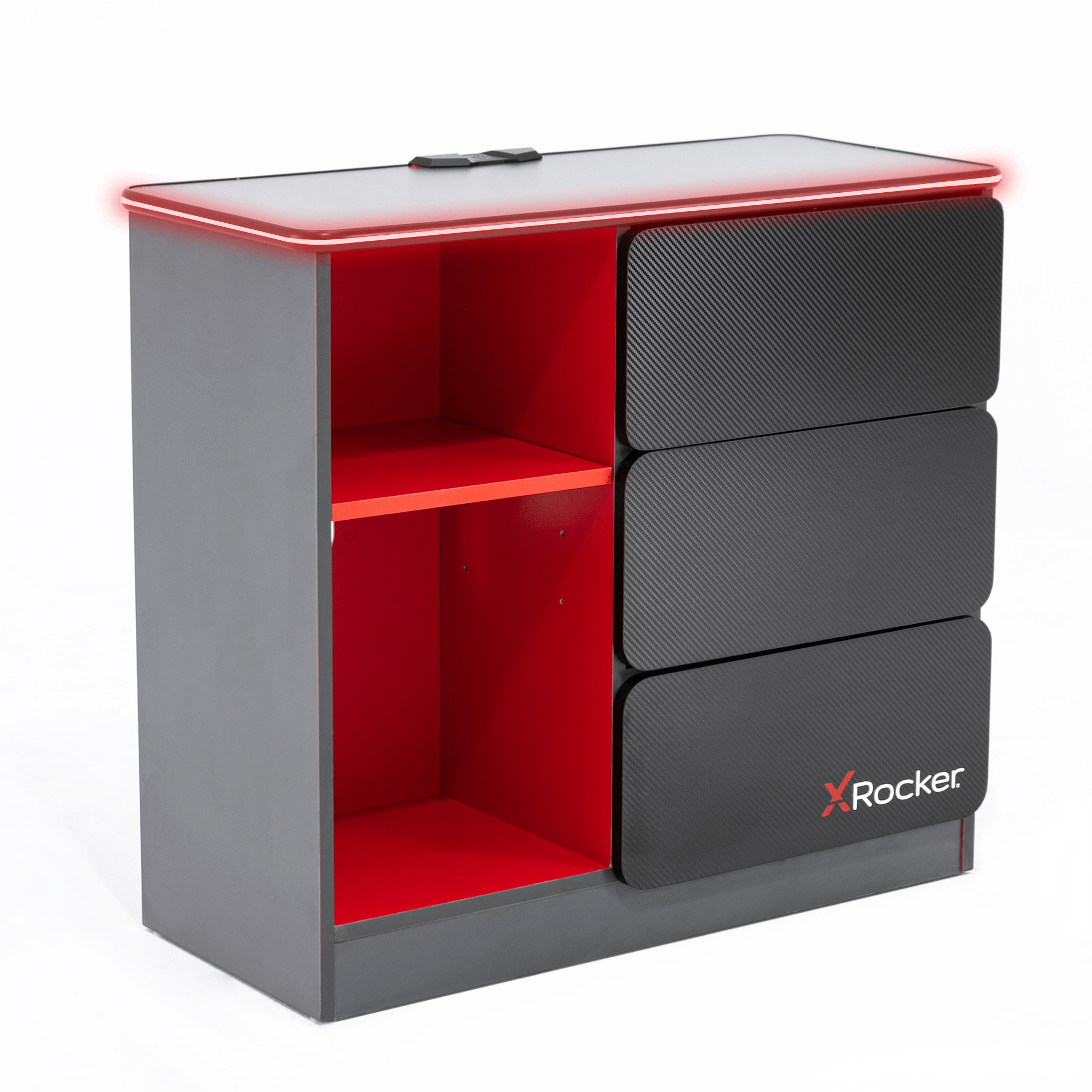 X Rocker Chest X Rocker Carbon-Tek Chest of 3 Drawers with LED Lights — The Modern ...