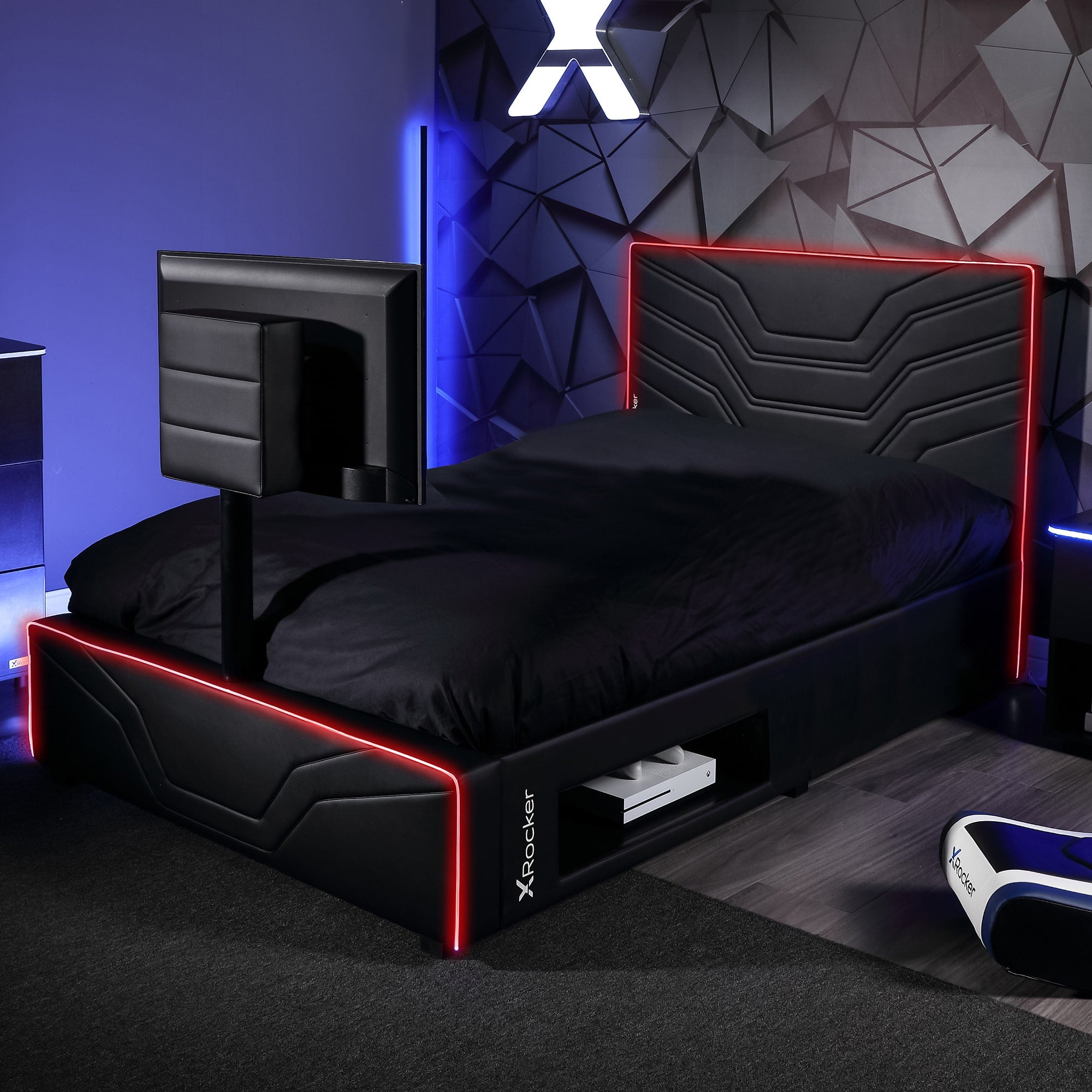 X Rocker Oracle Neo Fibre LED Gaming Bed