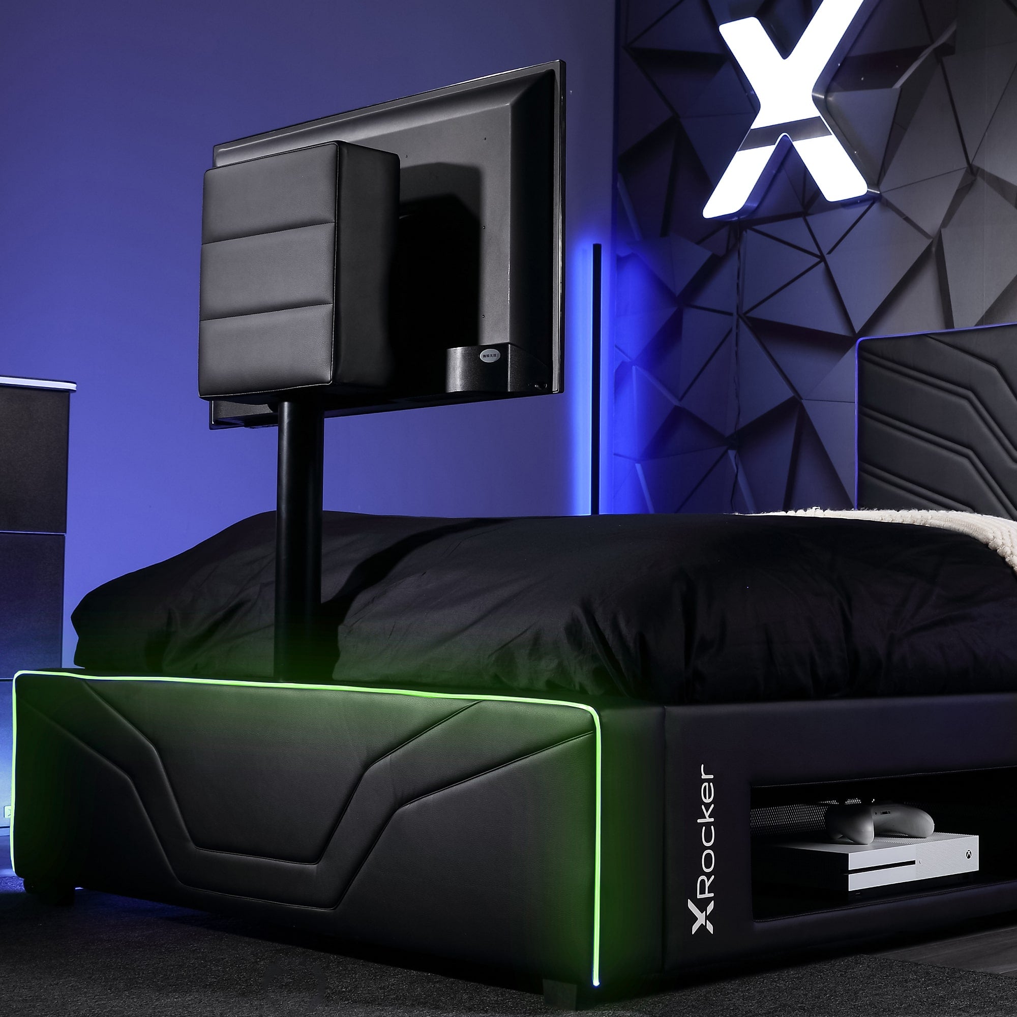 X Rocker Oracle Neo Fibre LED Gaming Bed