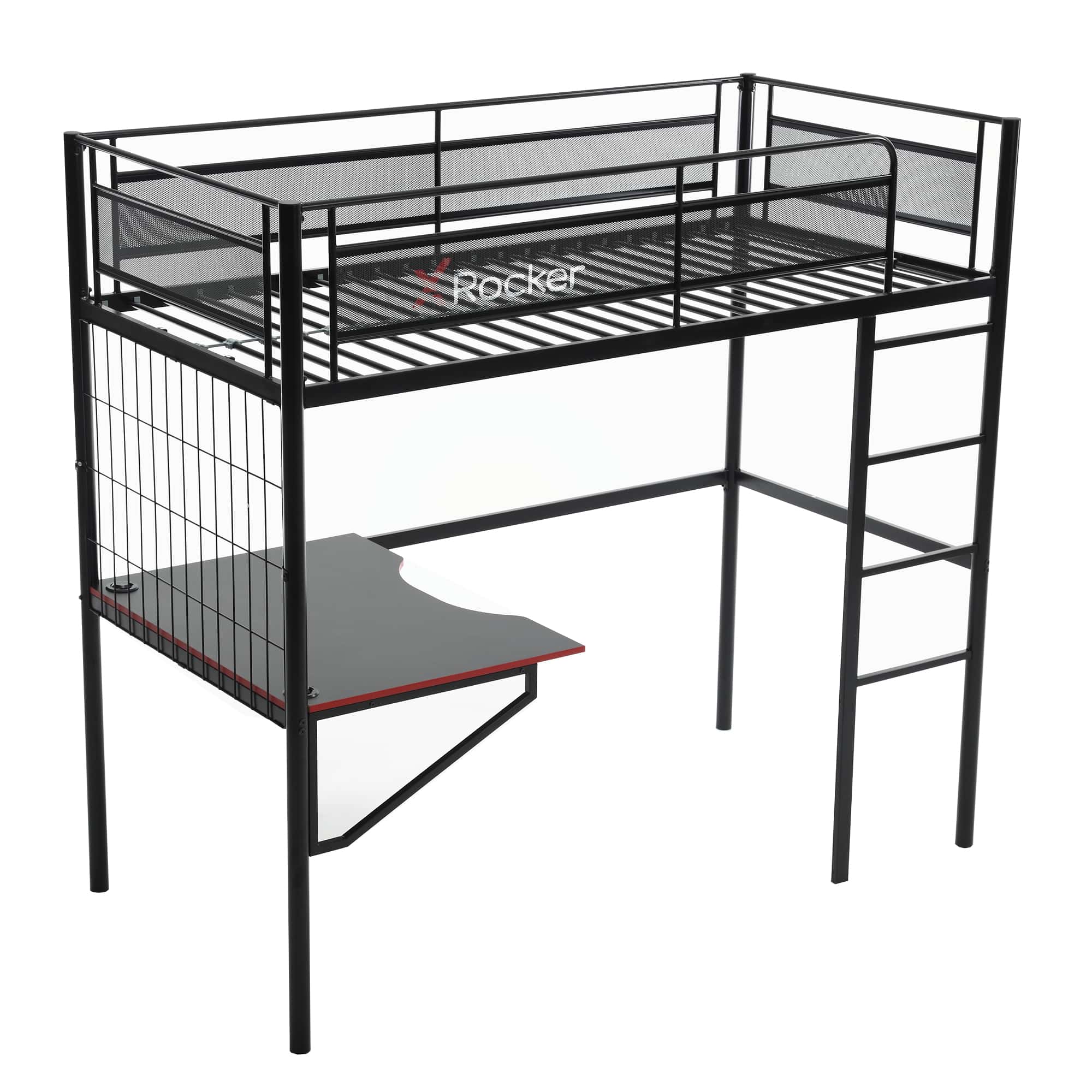 X Rocker Icarus XL High-Sleeper Gaming Bunk Bed with Desk