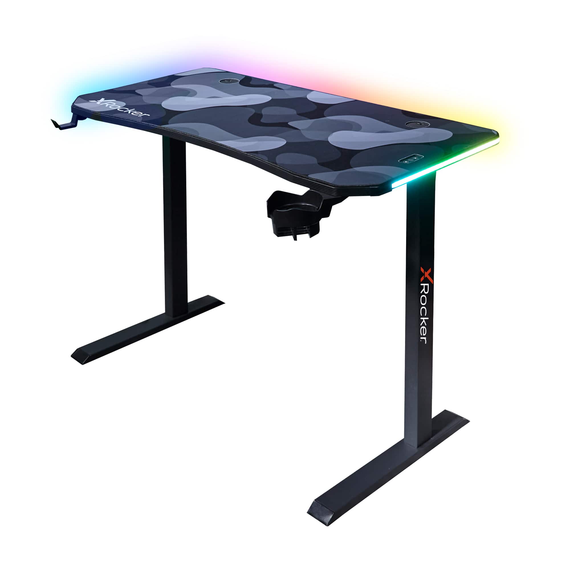 X Rocker Cobra RGB 110cm Gaming Desk with App Controlled LED Lighting