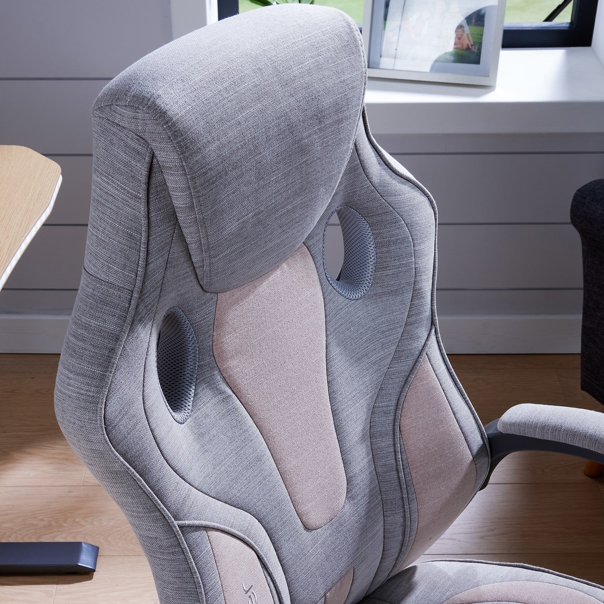 X Rocker Maverick Office Gaming Chair - Grey Fabric