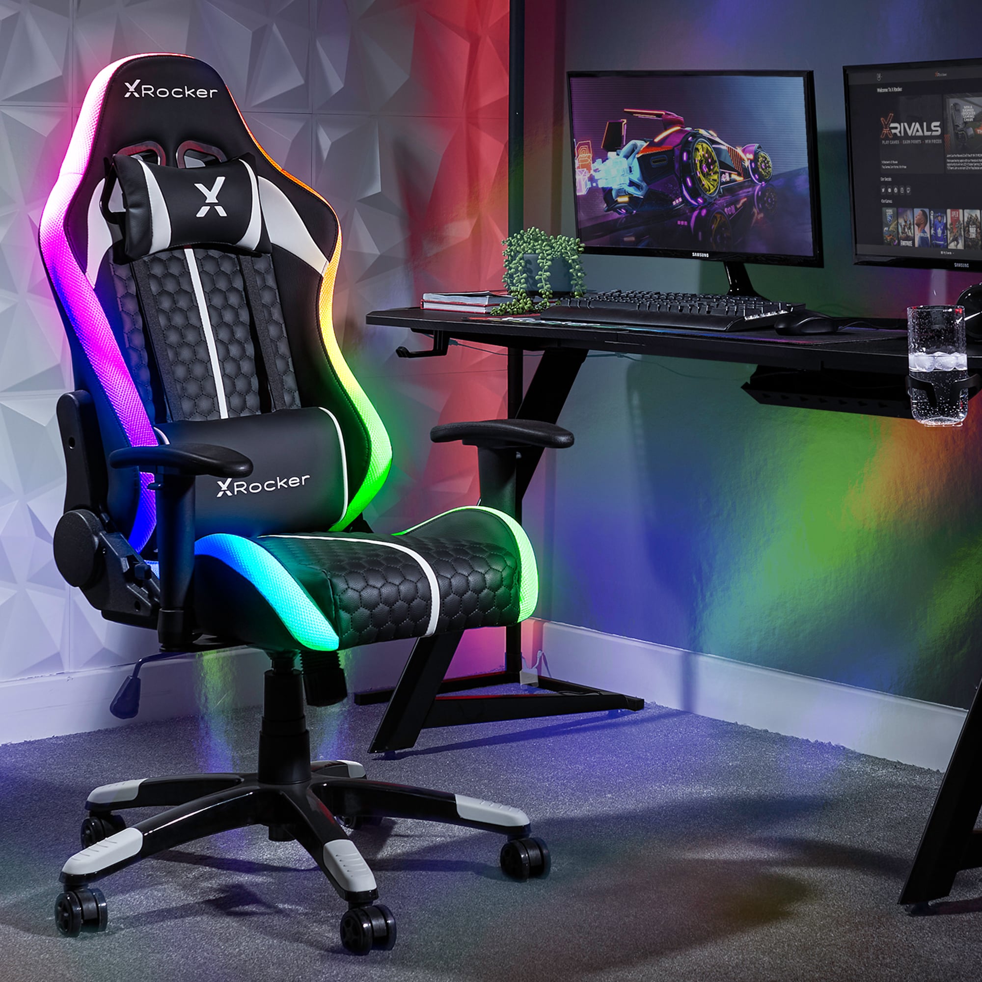 X Rocker Led Chair X Rocker Arteon RGB Junior Gaming Chair — The Modern Cave Australia