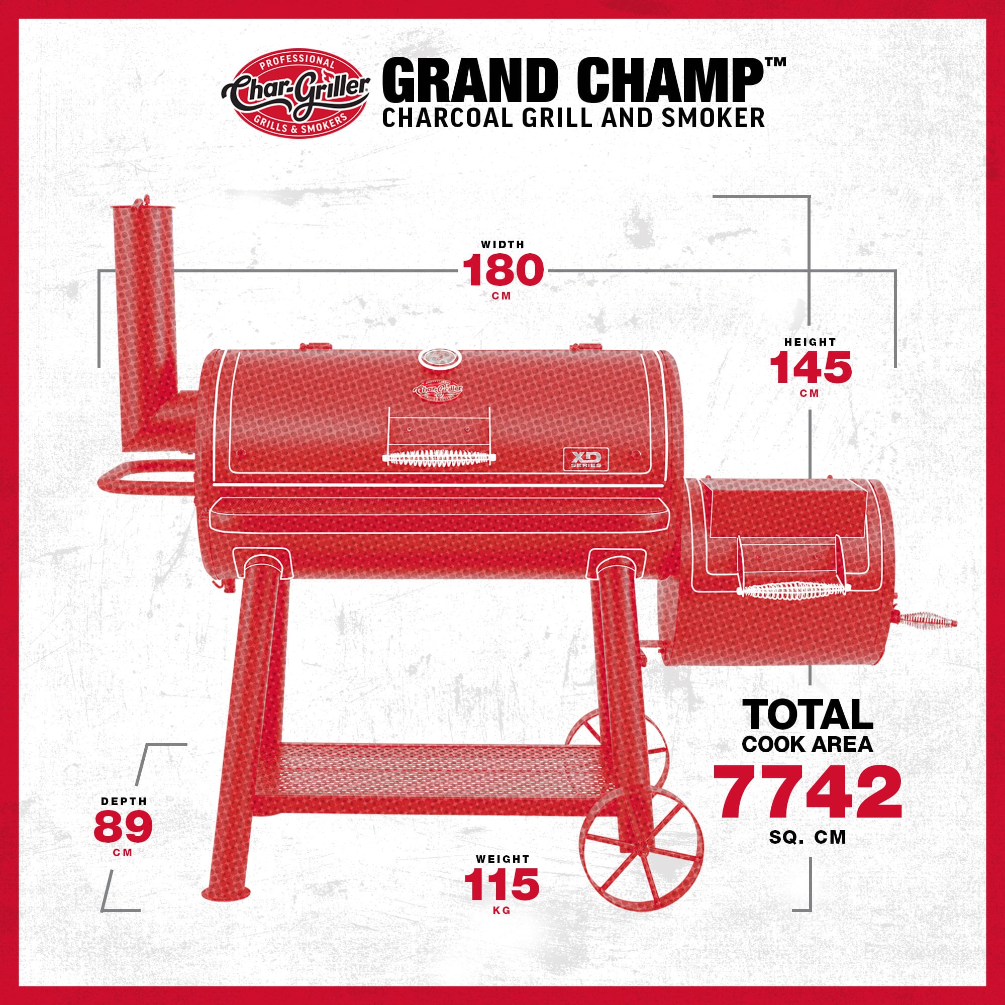 Char-Griller Grand Champ Offset Smoker