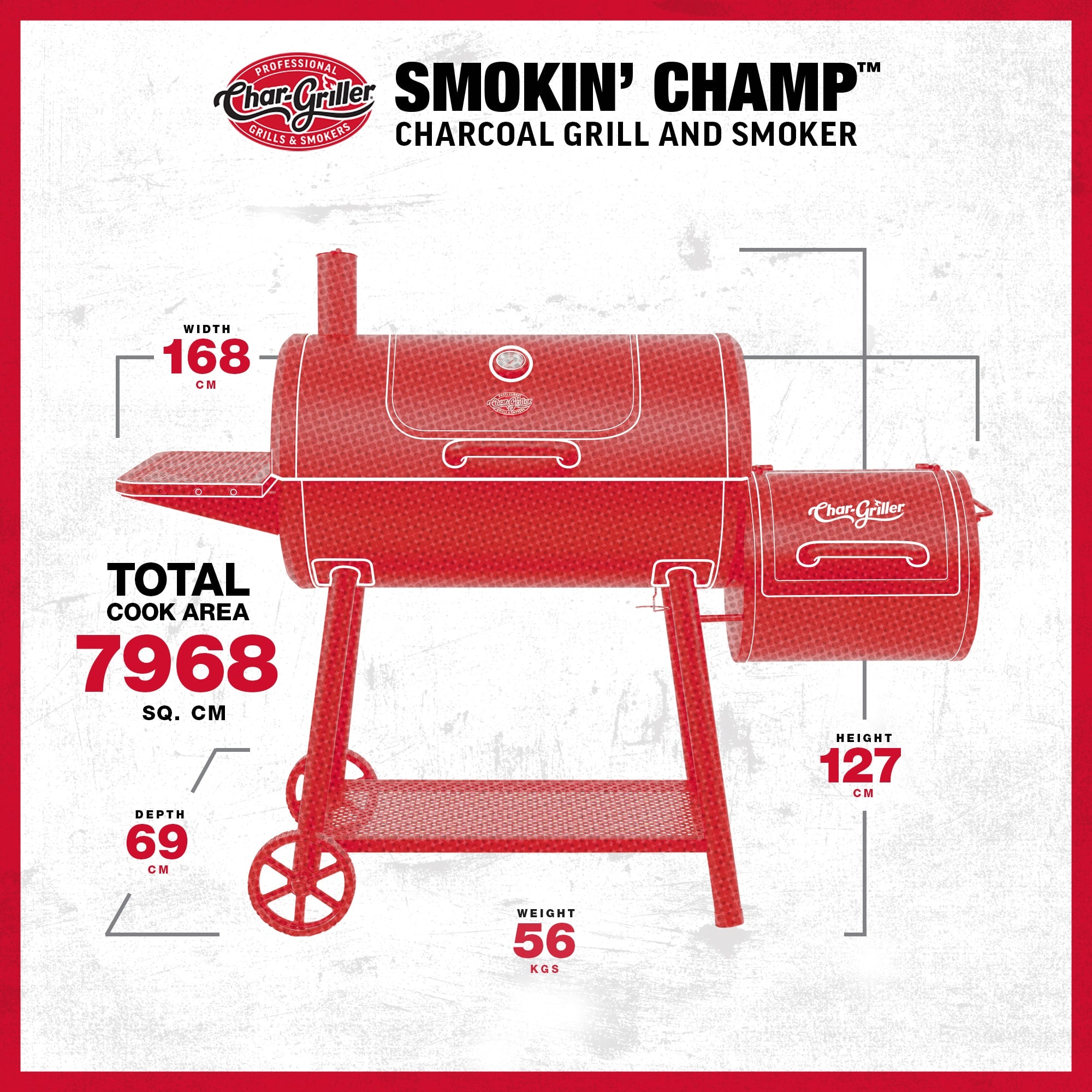 Char-Griller Smokin Champ Charcoal Grill