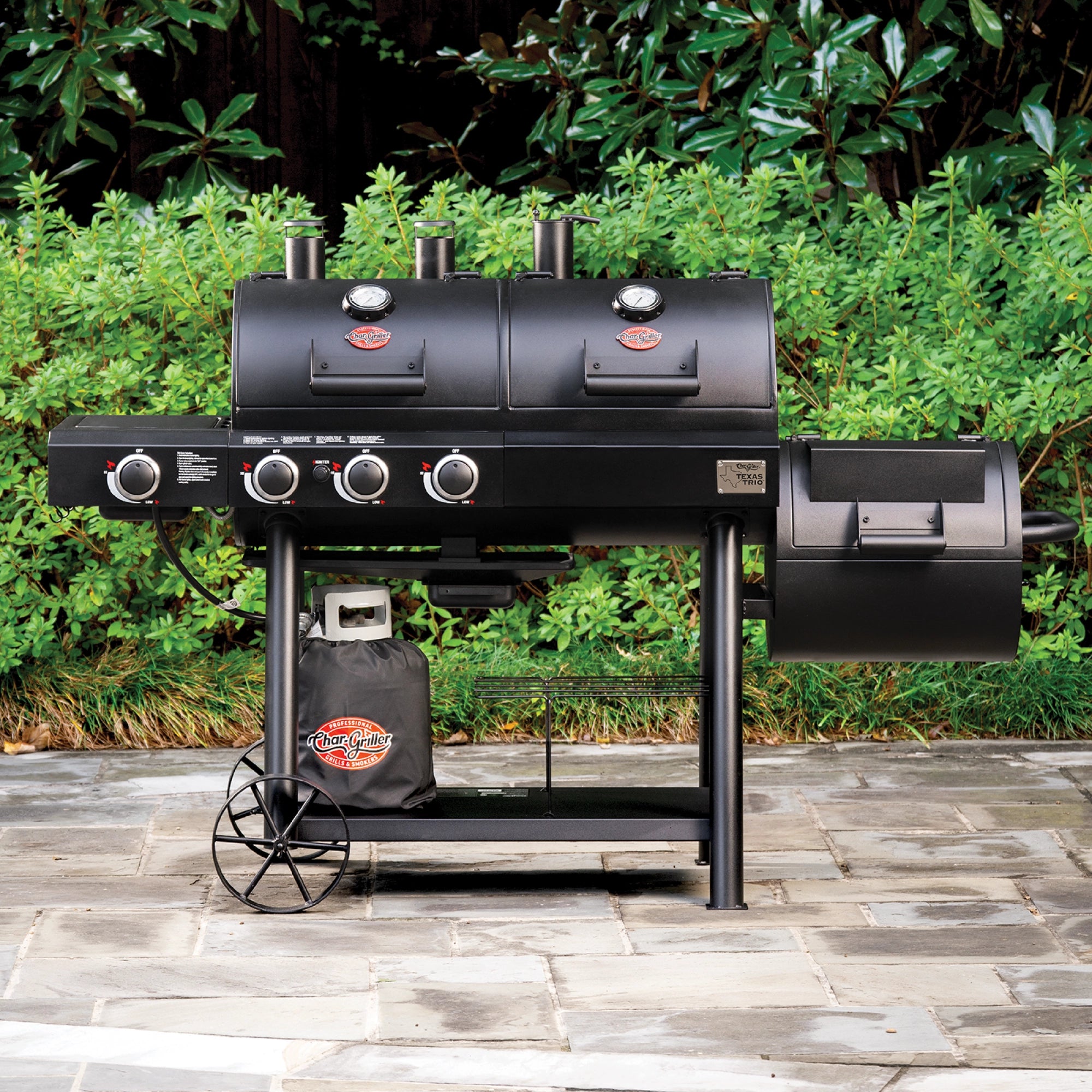 Char-Griller Texas Trio Gas and Charcoal Grill