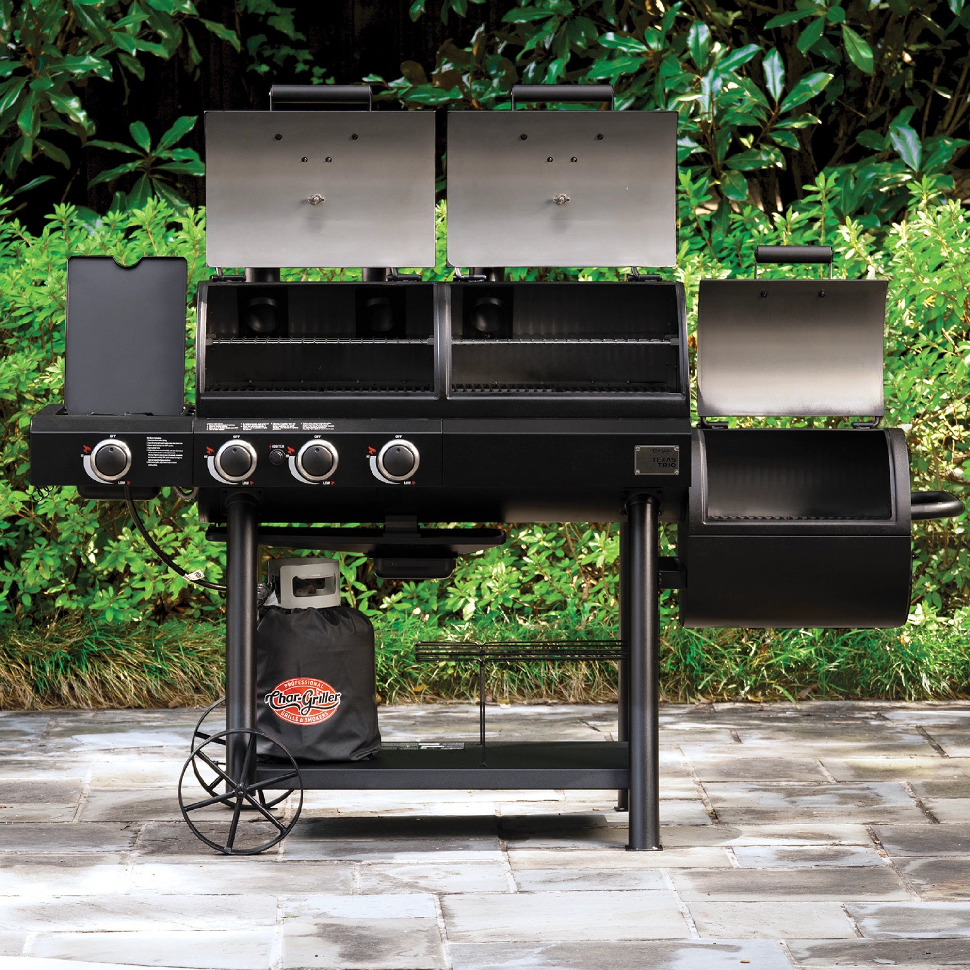 Char-Griller Texas Trio Gas and Charcoal Grill