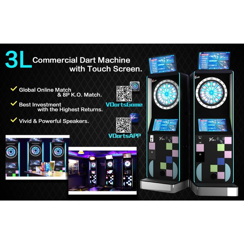 VDarts 3L Commercial Electronic Dart Board