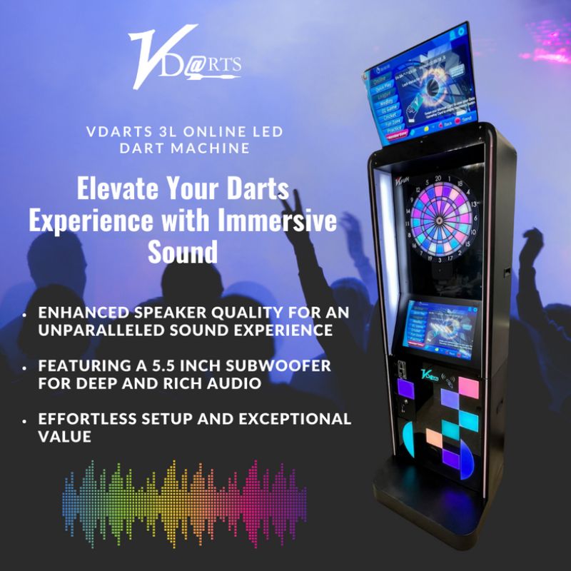 VDarts 3L Commercial Electronic Dart Board