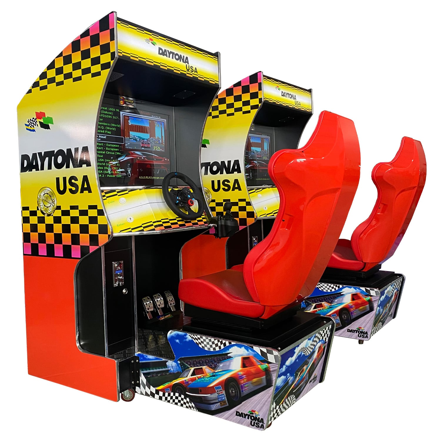 Daytona USA Arcade Racing Machine With Gearstick