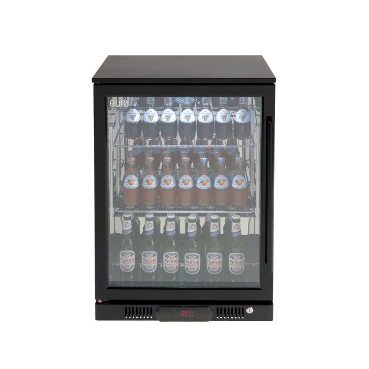 Euro Appliances 138lt Single Door Beverage Cooler - Black