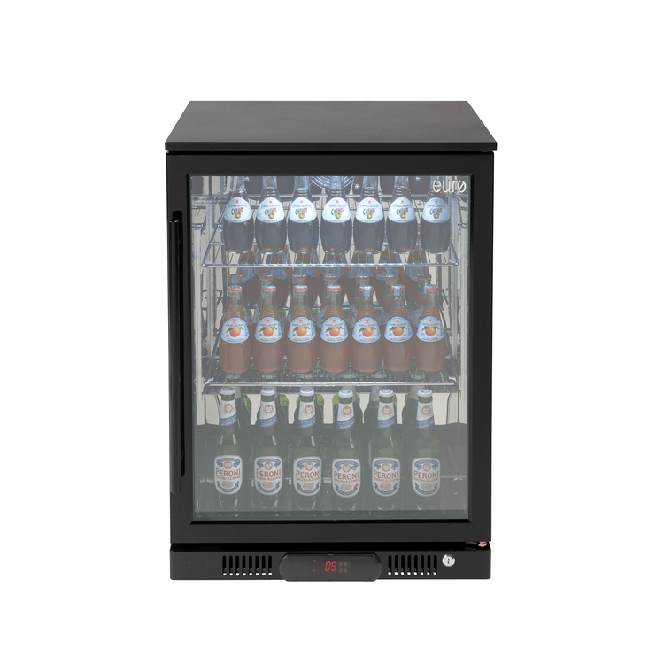 Euro Appliances 138lt Single Door Beverage Cooler - Black