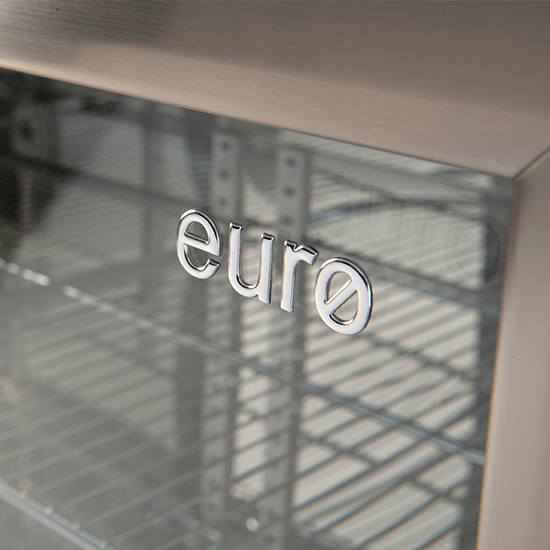 Euro Appliances 208lt Two Door Beverage Cooler - Stainless Steel