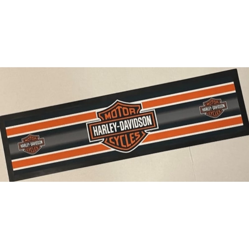 Harley Davidson Rubber Backed Bar Runner