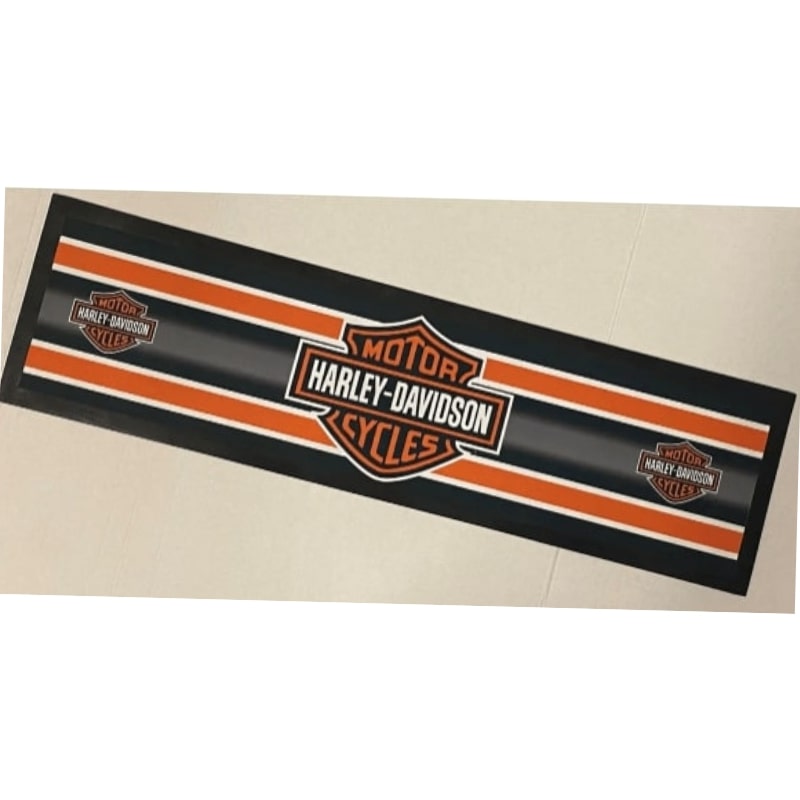 Harley Davidson Rubber Backed Bar Runner