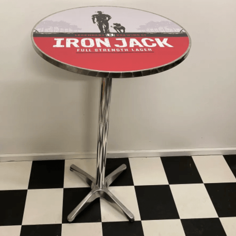 Iron Jack Adjustable Height Bar Table