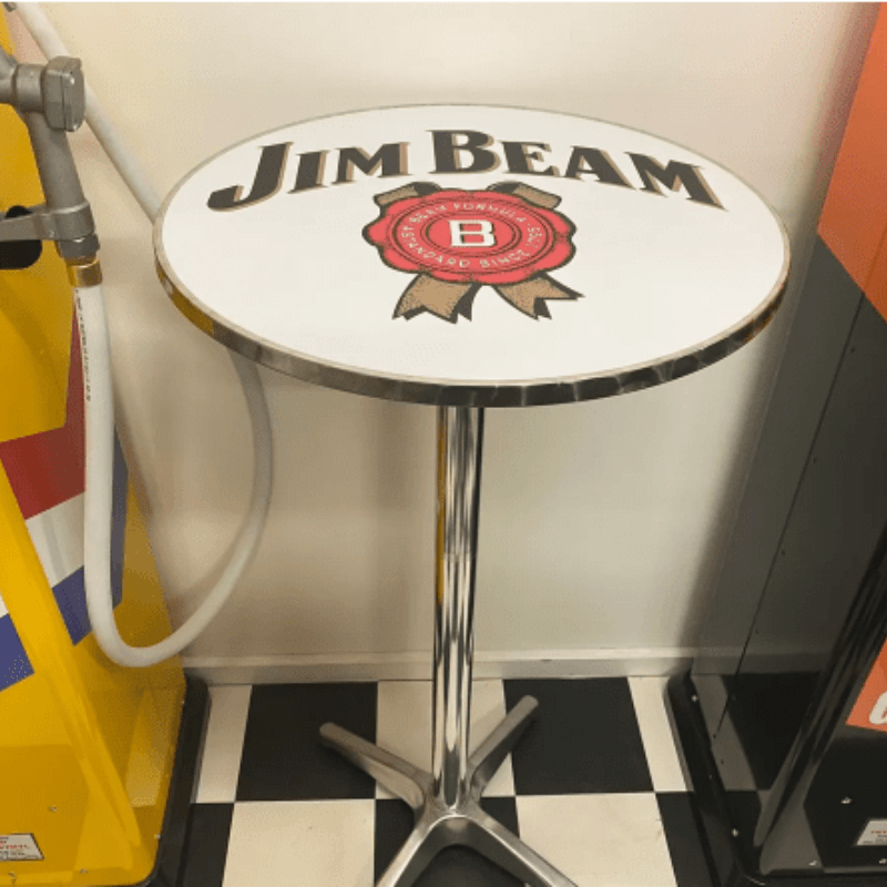 Jim Beam Adjustable Height Bar Table