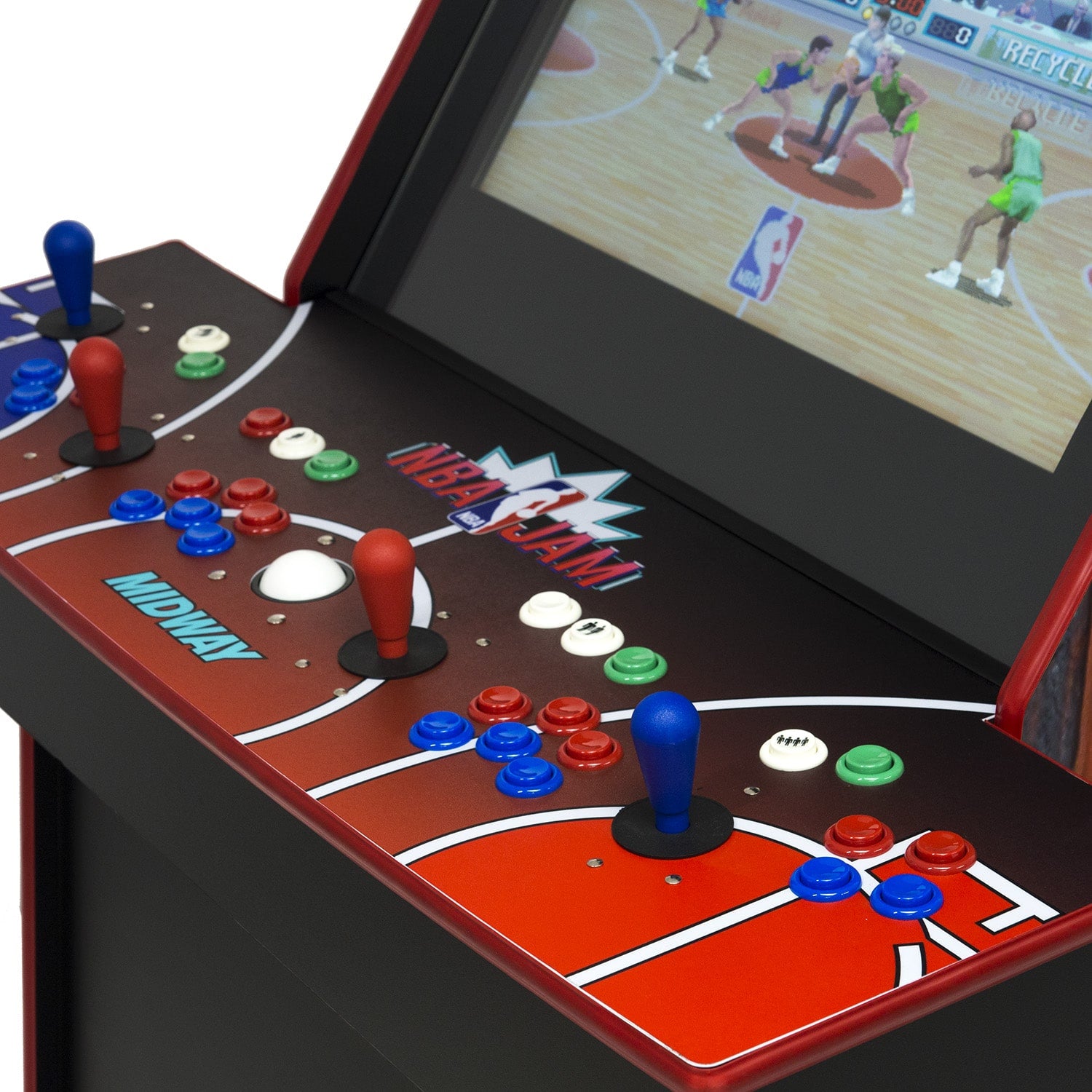 NBA Jam 4 Player Upright Arcade Machine