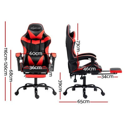 Artiss Red and Black Gaming Chair