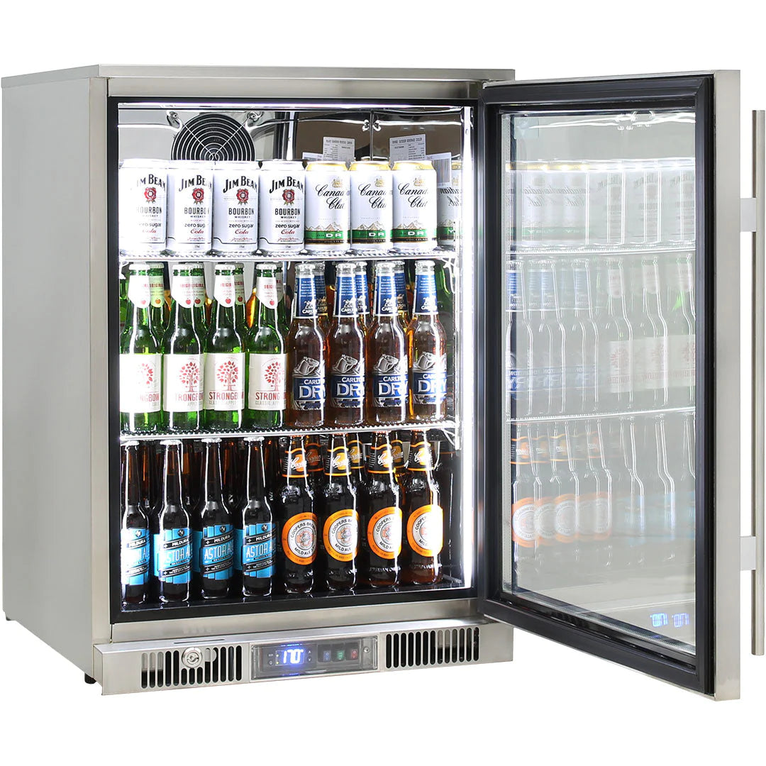 Outdoor Rhino Envy Single Glass Door Bar Fridge