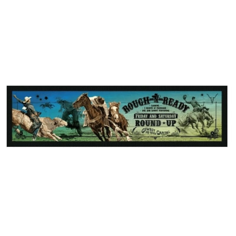 Rodeo Rider Premium Rubber Backed Bar Runner — The Modern Cave Australia
