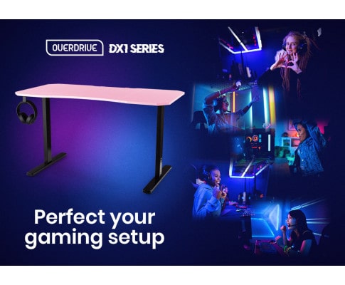 Overdrive Pink Gaming Desk