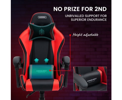 Overdrive Conquest Black and Red Gaming Chair