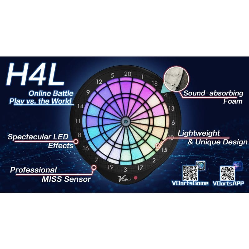 VDarts H4L Electronic Dart Board