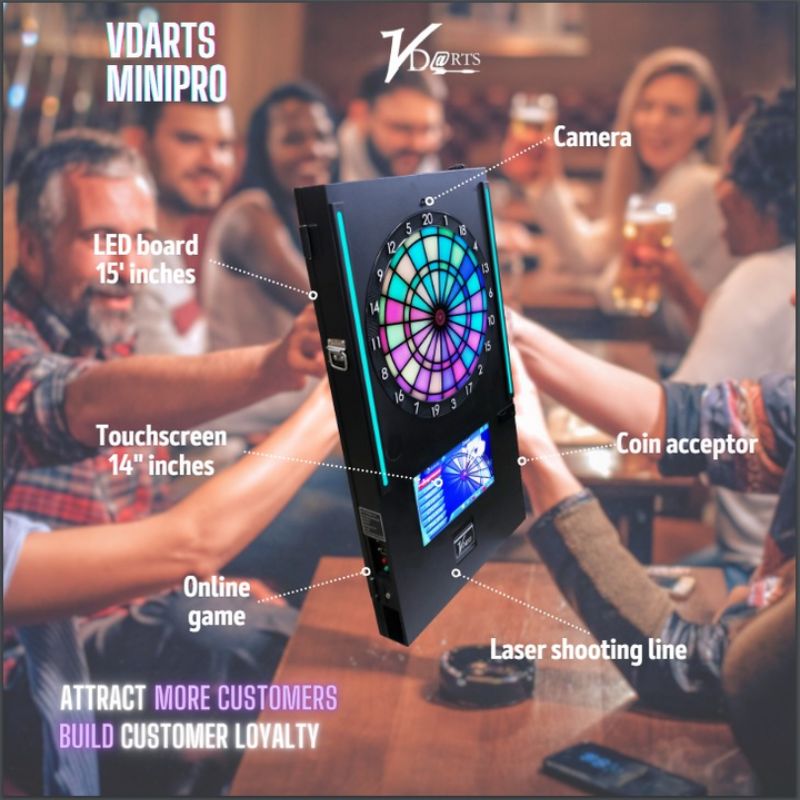 VDarts Mini Pro Electronic Dart Board