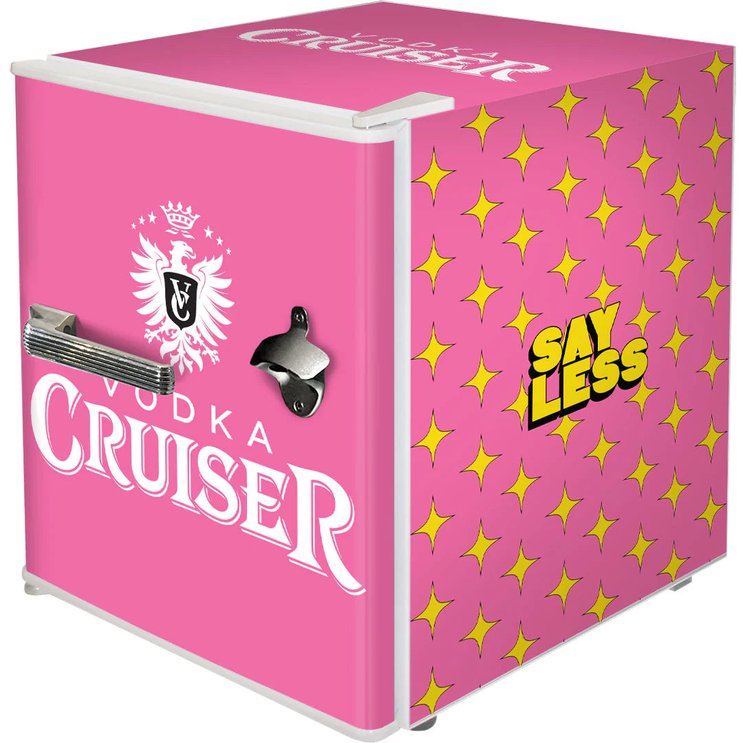 Vodka Cruiser Pink 46L Mini Bar Fridge With Opener