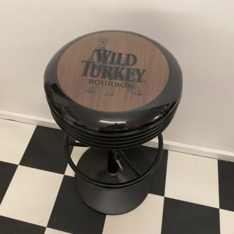 Wild Turkey Black Bar Stool