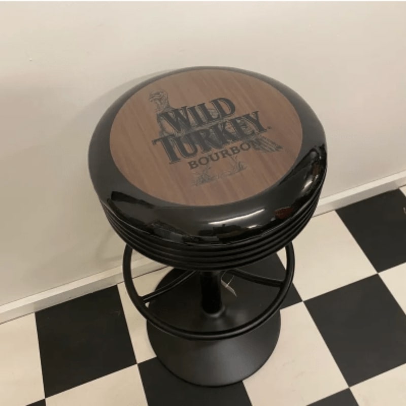 Wild Turkey Black Bar Stool