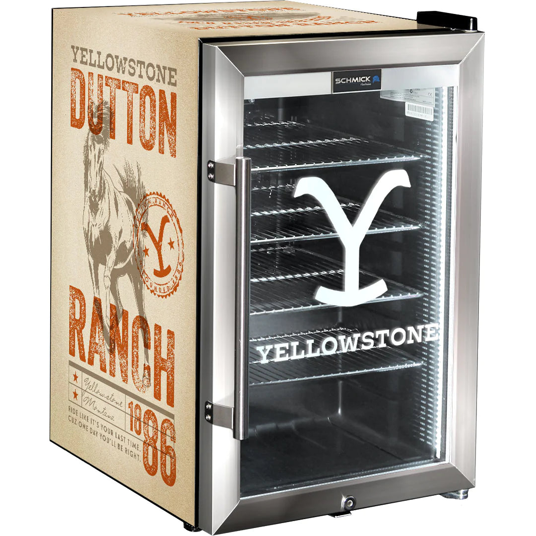 Yellowstone Design Glass Door 70L Bar Fridge