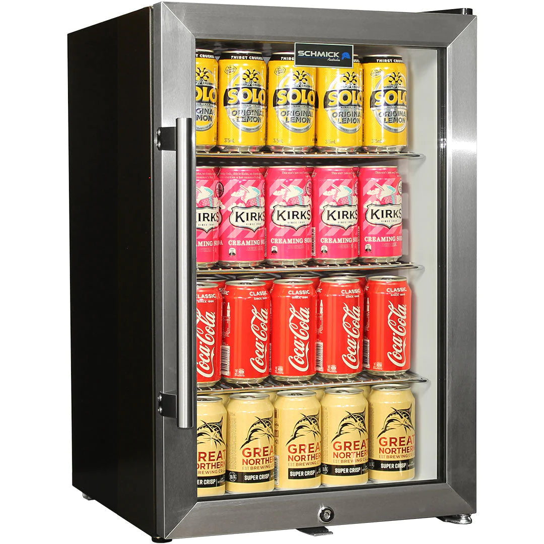 Tropical Glass Door Mini Bar Fridge - 80 Cans