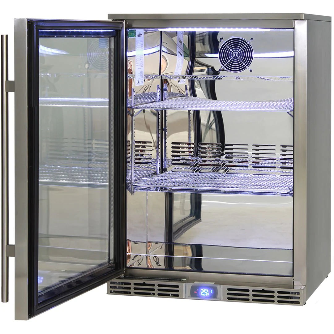 Rhino Alfresco 129L Glass Door Bar Fridge