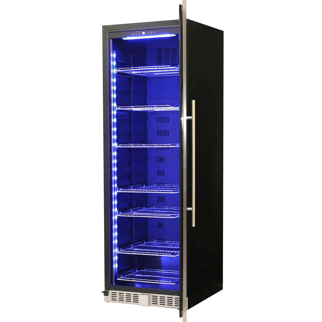 Schmick Glass Door Upright 405L Bar Fridge With Stainless Steel Door